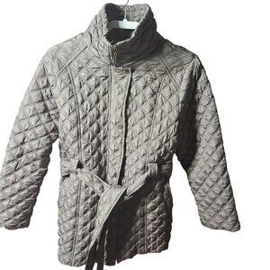 Level Eight Quilted Womens Coat With Belt XXXL